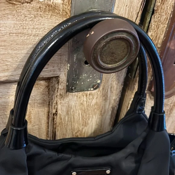 Kate Spade New York Nylon Small Karen Shoulder Handbag - Black With Dust Bag - Picture 3 of 9